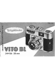 Voigtlander Vito BL manual. Camera Instructions.